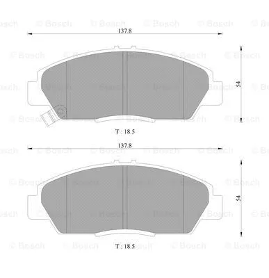 Brake Pad Set, disc brake (0 986 AB2 212)