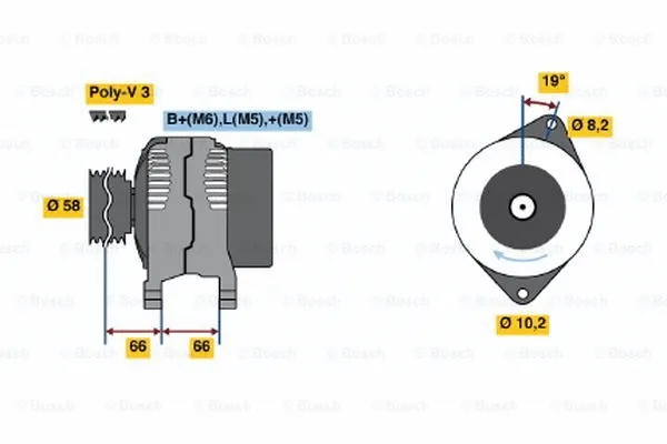 Alternator (0 986 040 111)