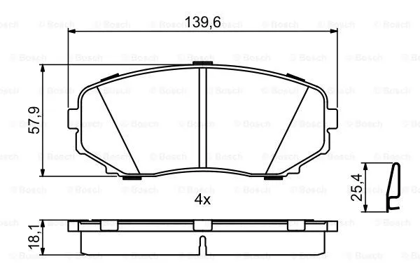 Brake Pad Set, disc brake