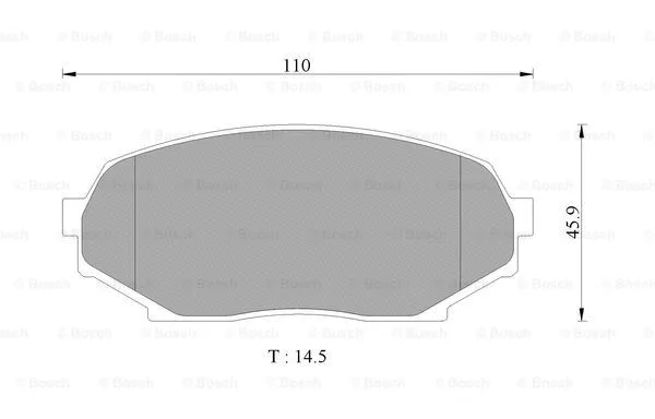 Brake Pad Set, disc brake (0 986 AB9 252)
