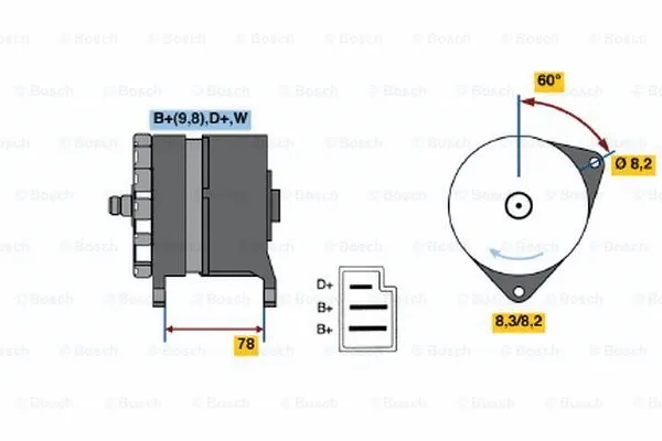Alternator (0 986 044 571)