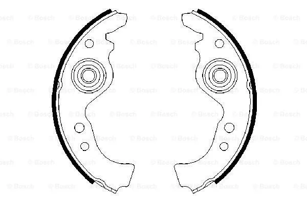Brake Shoe Set (0 986 487 030)
