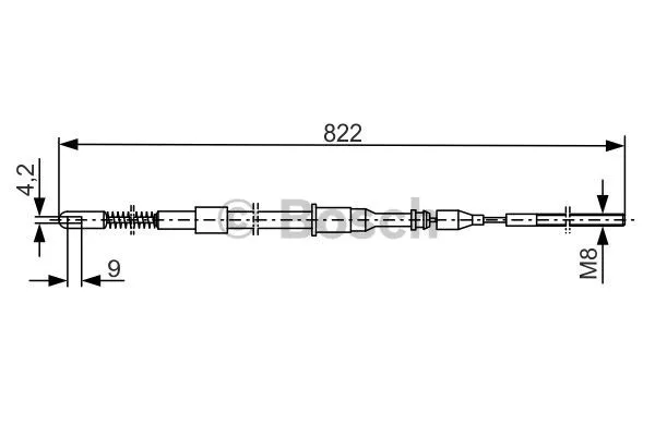 Cable Pull, parking brake (1 987 477 131)