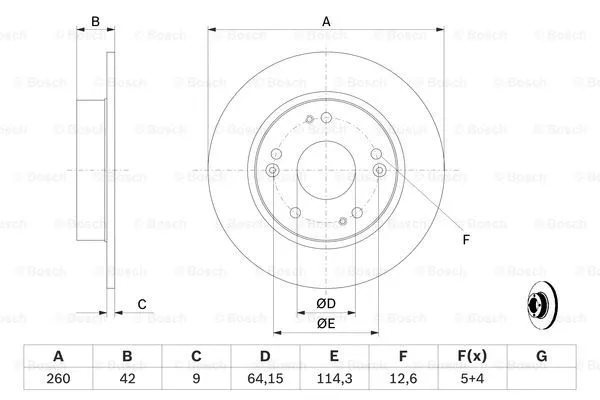 Brake Disc (0 986 479 C63)