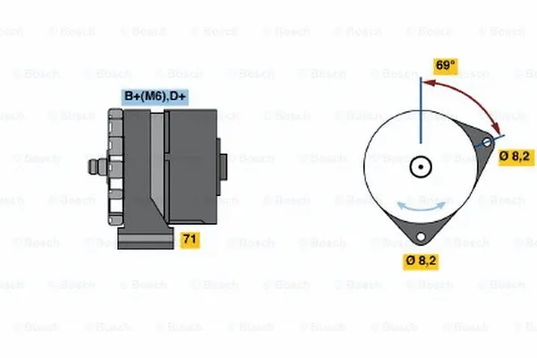 Alternator (0 120 468 009)