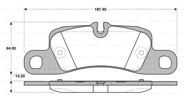 Brake Pad Set, disc brake (0 986 TB3 109)