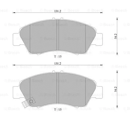 Brake Pad Set, disc brake (0 986 505 406)