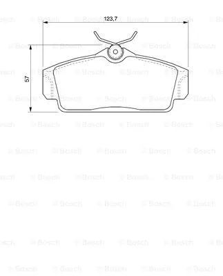 Brake Pad Set, disc brake (0 986 424 781)