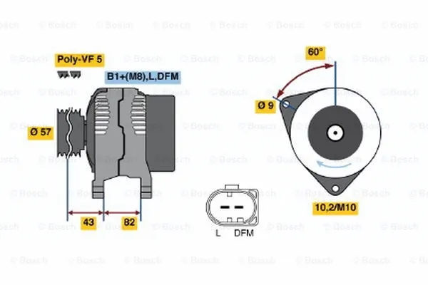 Alternator (0 124 515 025)