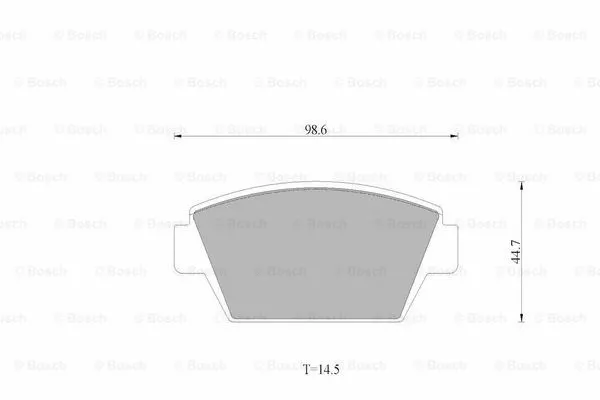 Brake Pad Set, disc brake (0 986 AB9 259)