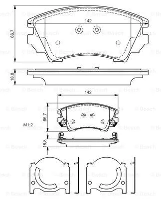 Brake Pad Set, disc brake (0 986 494 275)