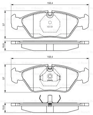 Brake Pad Set, disc brake (0 986 495 162)