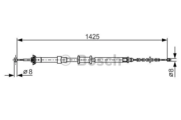 Cable Pull, parking brake (1 987 482 200)