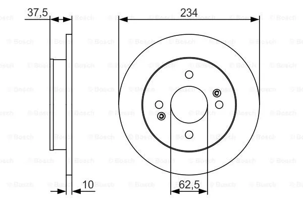 Brake Disc (0 986 479 S61)