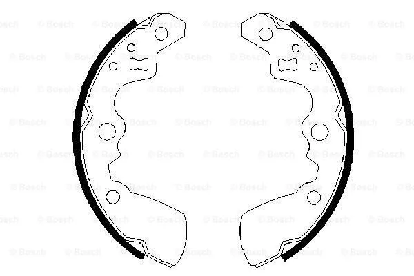 Brake Shoe Set (0 986 487 430)