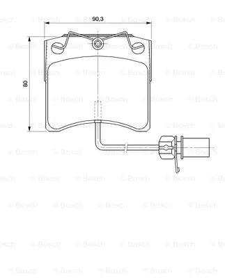 Brake Pad Set, disc brake (0 986 424 673)