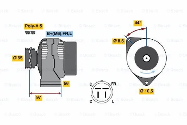 Alternator (0 123 115 014)