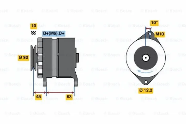 Alternator (0 986 032 780)