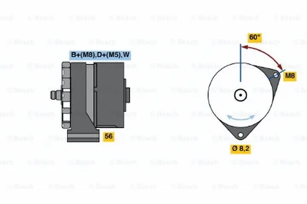 Alternator (0 120 468 080)