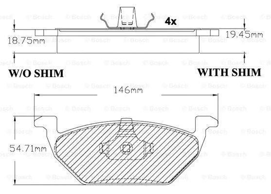 Brake Pad Set, disc brake (F 03B 150 284)