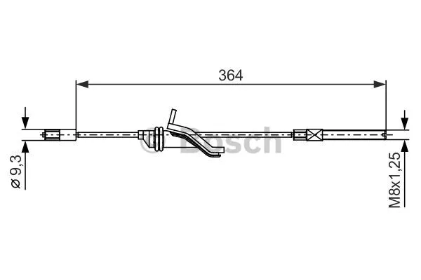 Cable Pull, parking brake (1 987 482 371)