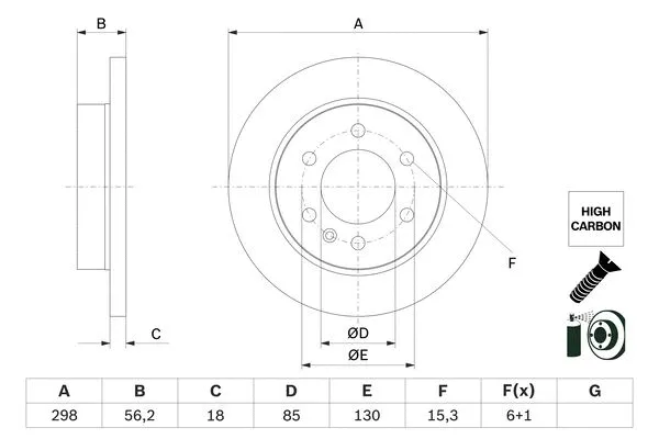 Brake Disc (0 986 479 H07)