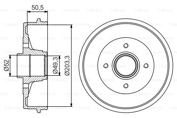 Brake Drum (0 986 477 211)