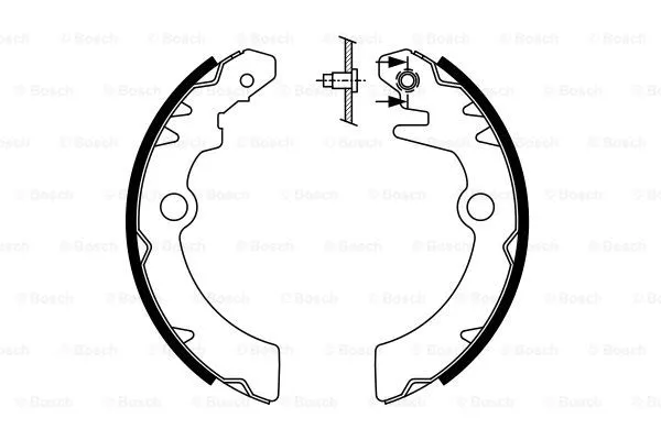 Brake Shoe Set (0 986 487 760)