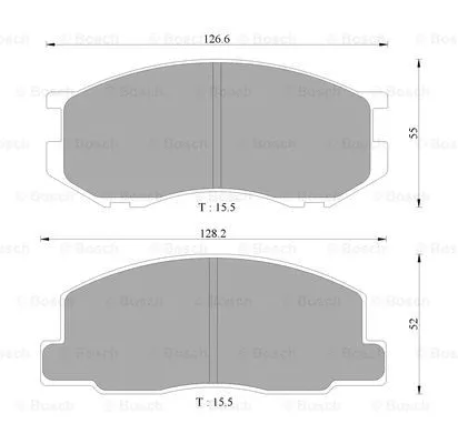 Brake Pad Set, disc brake (0 986 505 343)