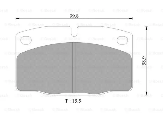 Brake Pad Set, disc brake (0 986 505 242)