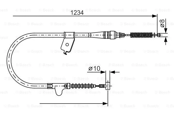 Cable Pull, parking brake (1 987 477 816)