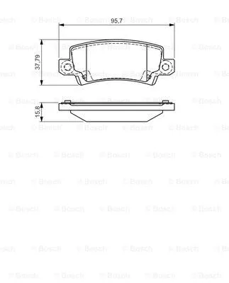 Brake Pad Set, disc brake (0 986 495 072)
