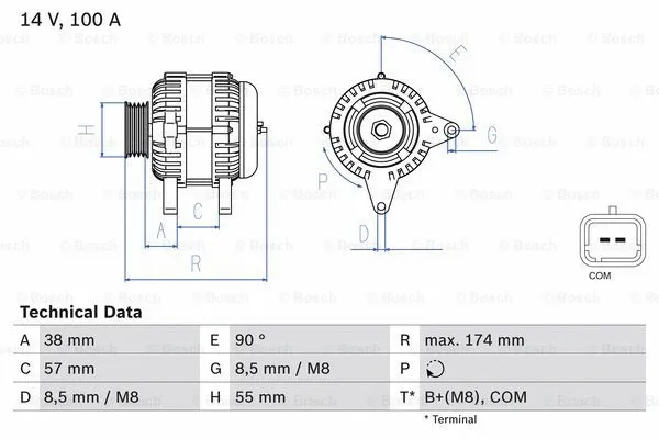 Alternator (0 986 083 200)