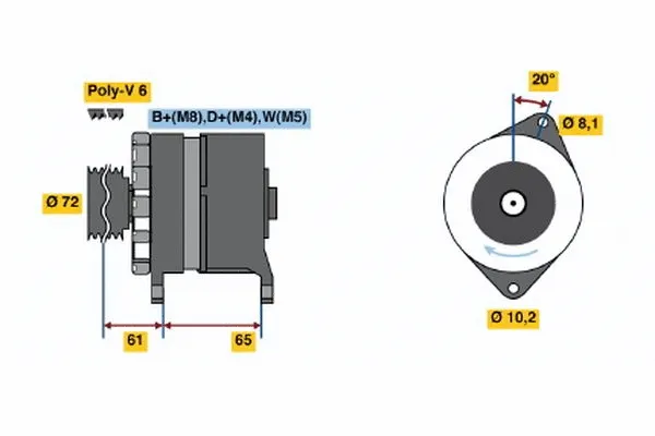 Alternator (0 120 468 162)