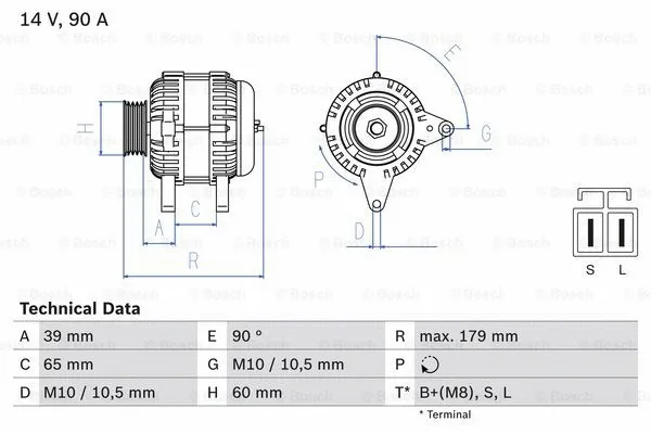 Alternator (0 986 083 480)