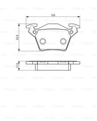 Brake Pad Set, disc brake (0 986 495 074)