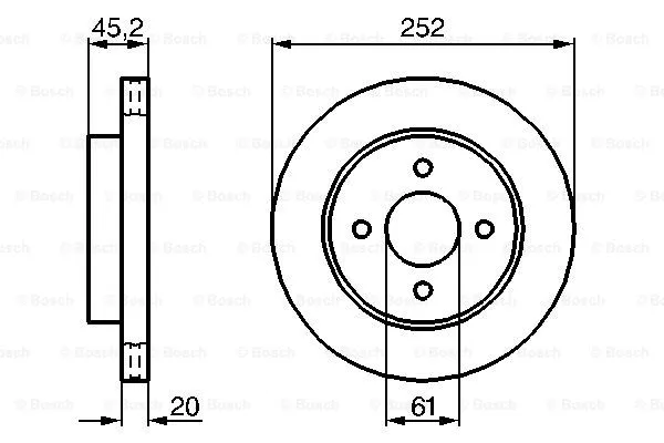 Brake Disc (0 986 479 238)