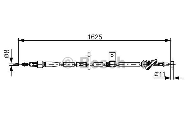 Cable Pull, parking brake (1 987 482 094)
