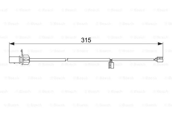Warning Contact, brake pad wear (1 987 474 518)