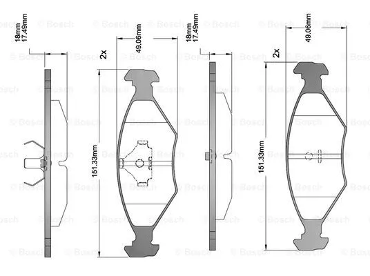 Brake Pad Set, disc brake (F 03B 150 221)