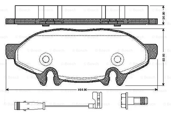 Brake Pad Set, disc brake (0 986 TB2 882)