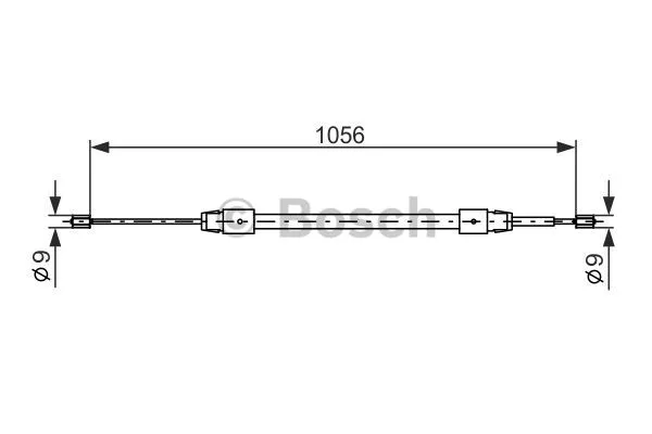 Cable Pull, parking brake (1 987 477 692)