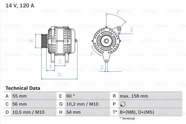 Alternator (0 986 044 410)