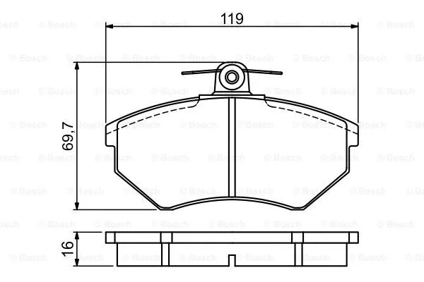 Brake Pad Set, disc brake (0 986 495 457)