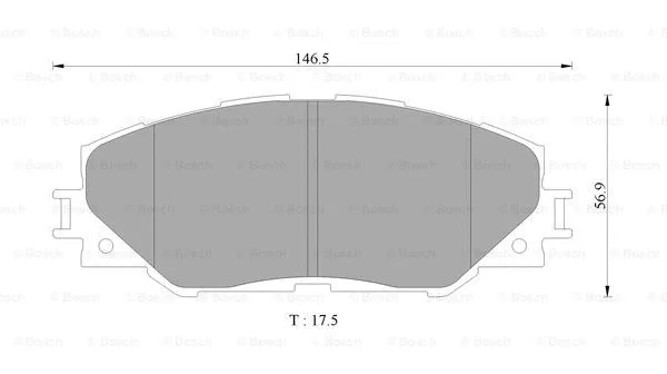 Brake Pad Set, disc brake (0 986 AB9 380)