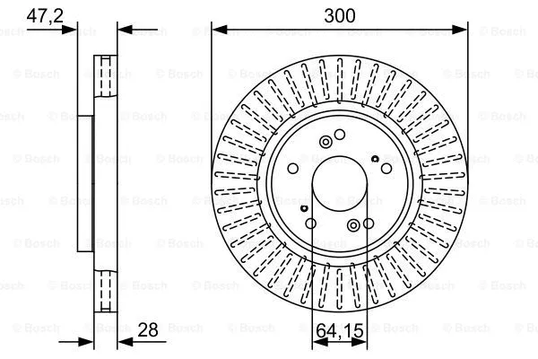 Brake Disc (0 986 479 W48)