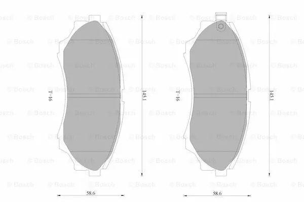 Brake Pad Set, disc brake (0 986 AB4 590)