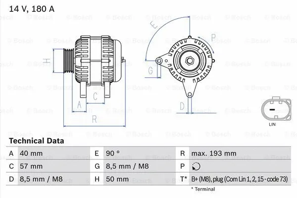 Alternator (0 986 083 850)