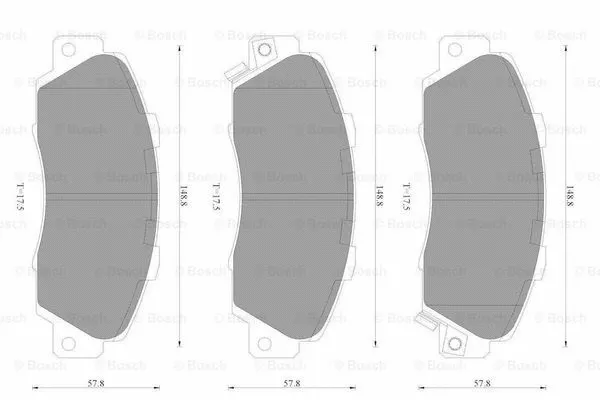 Brake Pad Set, disc brake (0 986 AB3 498)