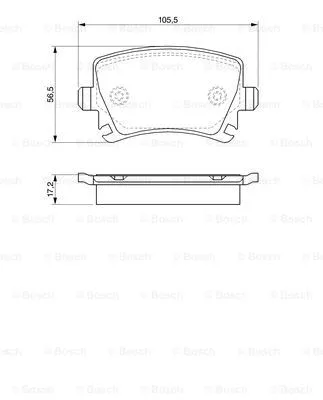 Brake Pad Set, disc brake (0 986 424 824)